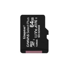 Купити Карта пам'яті Kingston microSDXC Canvas Select Plus 64GB Class 10 UHS-I A1 W-10MB/s R-100MB/s Без адаптера