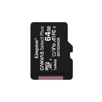 Купити Карта пам'яті Kingston microSDXC Canvas Select Plus 64GB Class 10 UHS-I A1 W-10MB/s R-100MB/s