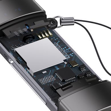 Купити Кардрідер Baseus Lite Series USB-A & Type-C to SD/TF Card Reader Grey
