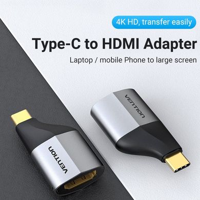 Купити Адаптер Vention TCAH0 Type-C to HDMI Gray