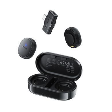 Купити Бездротова мікрофонна система ACEFAST R3 dual-mic (Type-C) Black
