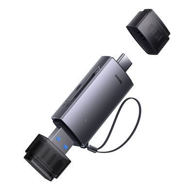 Купити Кардрідер Baseus Lite Series USB-A & Type-C to SD/TF Card Reader Grey