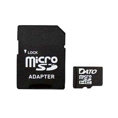 Купити Карта пам'яті DATO microSDHC 4GB Class 4 +SD-адаптер