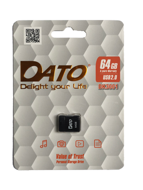 Купити Флеш-накопитель DATO USB2.0 DК3001 64GB Black