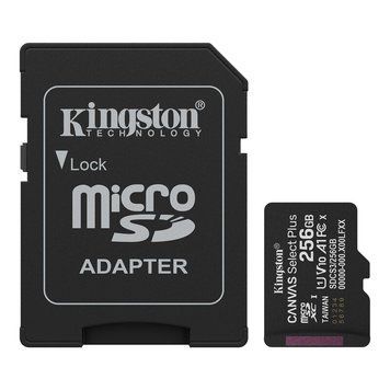 Купити Карта пам'яті microSDXC (UHS-1) Kingston Canvas Select Plus Gen3 256Gb class 10 А1 (R-150MB/s) with adaptor