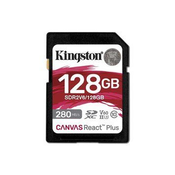 Купити Карта памяти SDXC (UHS-II U3) Kingston Canvas React Plus 128Gb class 10 V60 (R280MBs, W150MBs)