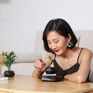 Купити Магнитный левитирующий горшок для растений HCNT Magnetic Levitating Pot