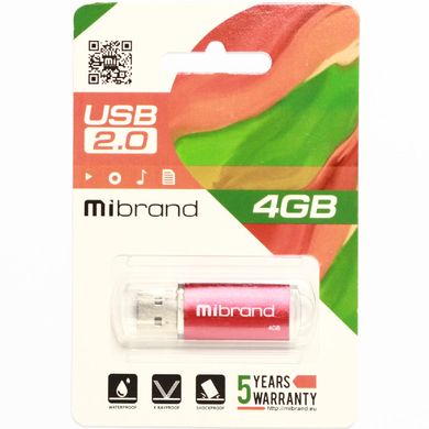 Купити Флеш-накопичувач Mibrand Cougar USB2.0 4GB Red