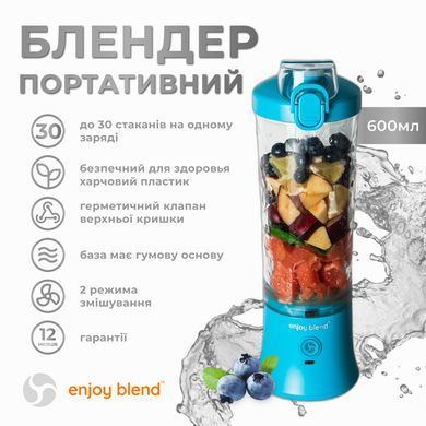 Купити Портативний блендер ENJOY BLEND 63738318 голубий