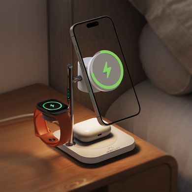 Купити Бездротовий зарядний пристрій ACEFAST E39 desktop 4-in-1 wireless charging holder White