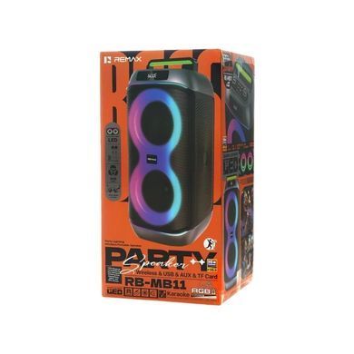 Купити Колонка "REMAX Party lighting Wireless Portable Speaker 80W RB-MB11" Black