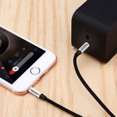 Купити Аудио-кабель Baseus Yiven Audio Cable M30 1M Silver+Black
