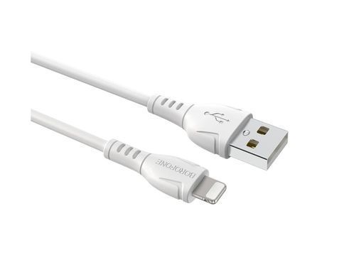 Купити Кабель BOROFONE BX51 USB to iP 2.4A,1m, PVC, PVC connectors, White