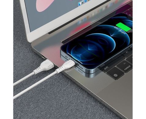 Купити Кабель BOROFONE BX51 USB to iP 2.4A,1m, PVC, PVC connectors, White