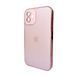 Стеклянный чехол с MagSafe Apple iPhone 12 Pink