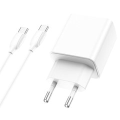 Купити Сетевое зарядное устройство Borofone BA67A charger set(Type-C to Type-C) White