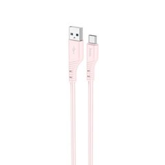 Купити Кабель Hoco X97 Crystal USB Type-C 2.4 A 1m Light Pink