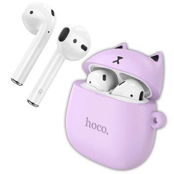 Купити Наушники HOCO EW45 True wireless stereo headset Lilac Cat