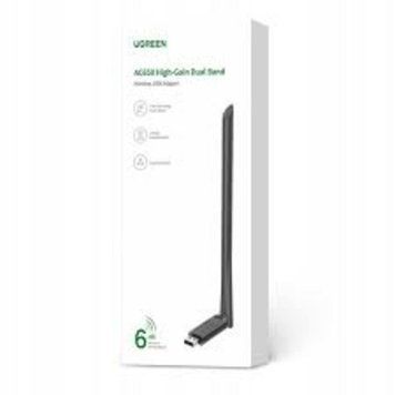 Купити WI-FI-адаптер UGREEN CM496 AC650 High-Gain Dual Band Wireless USB Adapter(UGR-90339)