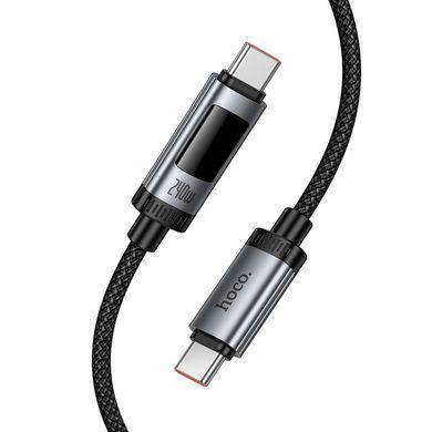 Купити Кабель HOCO U148 Lord 100W digital display charging data cable Type-C Black