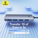 USB-хаб Baseus UltraJoy Series 4-Port HUB Lite 50cm Space Grey（USBA to USB3.0*4+Type-C5V）