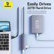 USB-хаб Baseus UltraJoy Series 4-Port HUB Lite 50cm Space Grey（USBA to USB3.0*4+Type-C5V）