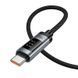 Кабель HOCO U148 Lord 100W digital display charging data cable Type-C Black