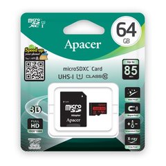 Купити Карта пам'яті Apacer microSDXC 64GB Class 10 UHS-I - Уцінка