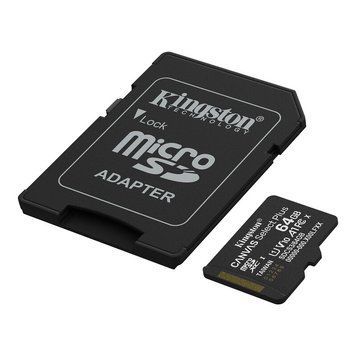 Купити Карта памяти microSDXC (UHS-1) Kingston Canvas Select Plus Gen3 64Gb class 10 А1 (R-100MBs) (адаптер SD)