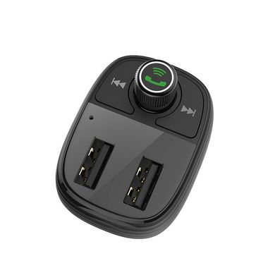 Купити Автомобільний зарядний пристрій Borofone BC16 MiniRock In-car Wireless FM Transmitter USB Type-C Black