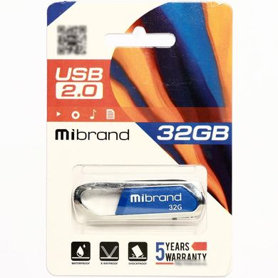 Купити Флеш-накопичувач Mibrand Aligator USB2.0 32GB Blue