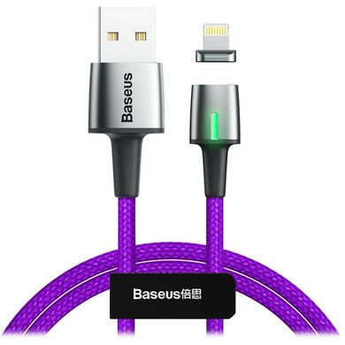 Купити Кабель Baseus Zinc Magnetic Cable Lightning USB 1.5 A 2m Purple