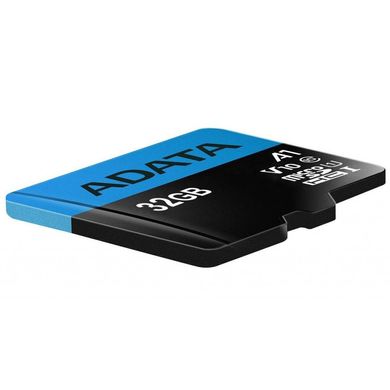 Купити Карта пам'яті A-DATA microSDHC Premier 32GB Class 10 UHS-I (U1) V10 A1 W-25MB/s R-100MB/s +SD-адаптер
