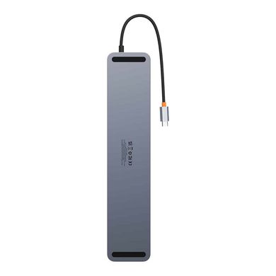 Купити USB-хаб Baseus EliteJoy Gen2 Type-C to HDMI*1+USB3.0*3+PD*1+VGA*1+SD/TF*1+RJ45*1+Type-C Data*1+3.5mm*1 Dark Grey