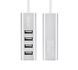 Кабель-переходник HOCO HB1 4USB Line machine Silver