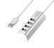 Кабель-переходник HOCO HB1 4USB Line machine Silver