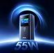 Зовнішній акумулятор REMAX Dinba 55W+22.5W PD+QC color screen aluminum alloy fast charging power bank 10000mAh FP-7 Grey