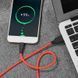 Кабель HOCO X21 USB to Type-C 2A, 1m, silicone, TPE connectors, Black+Red