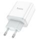 Мережевий зарядний пристрій HOCO C105A Stage dual port PD20W+QC3.0 charger White