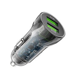 Купити Автомобильное зарядное устройство Hoco Z47 Transparent Discovery Edition 2 × USB Black