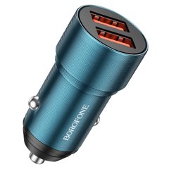 Купити Автомобільний зарядний пристрій Borofone BZ19B 2 × USB Sapphire Blue