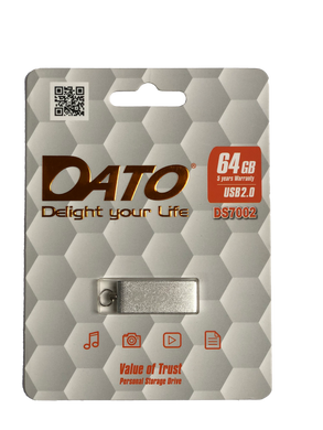 Купити Флеш-накопичувач DATO USB2.0 DS7002 64GB Silver