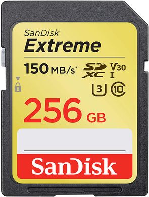 Купити Карта пам'яті SanDisk microSDXC Extreme 256GB Class 10 V30 до 150 МВ/с Без адаптера