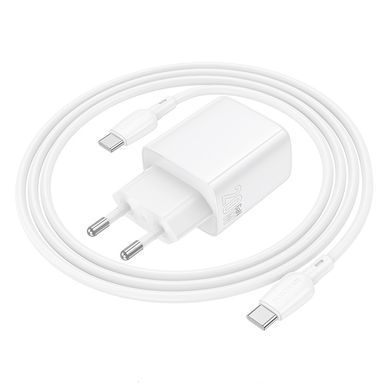 Купити Сетевой зарядное устройство BOROFONE BN27 Fuente PD20W+QC3.0 charger (EU) White