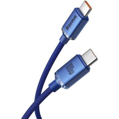Купити Кабель Baseus Crystal Shine Series Fast Charging Data Cable Type-C to Type-C 100W 1.2m Blue