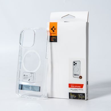 Купити Чехол Spigen AAA Magnetic Clear Stand for Apple iPhone 16 Pro Transparent
