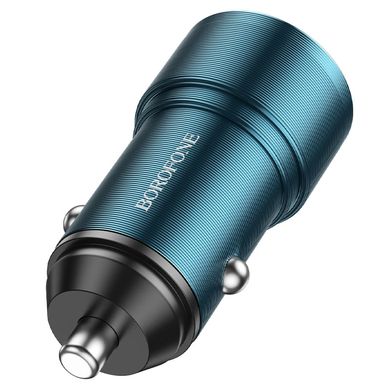 Купити Автомобільний зарядний пристрій Borofone BZ19B 2 × USB Sapphire Blue