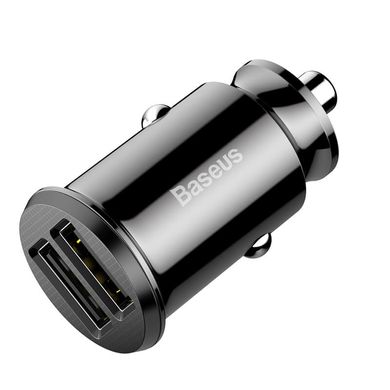 Купити Автомобільний зарядний пристрій Baseus Grain Car Charger USB-A Black