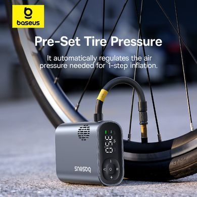 Купити Автомобильный насос Baseus PrimeTrip Series Portable Bike Pump Cosmic Black