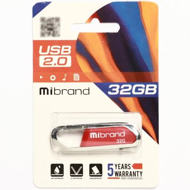 Купити Флеш-накопитель Mibrand USB2.0 Aligator 32GB Red